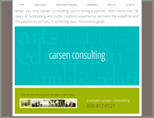 Tablet Screenshot of carsenconsulting.com